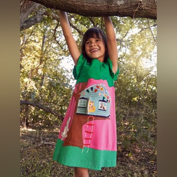 Mini Boden Other - 🌳 Mini Boden - Lift the Flap Treehouse Dress - Size 7-8T